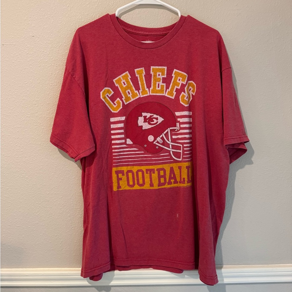 Red NFL Chiefs Football T-Shirt